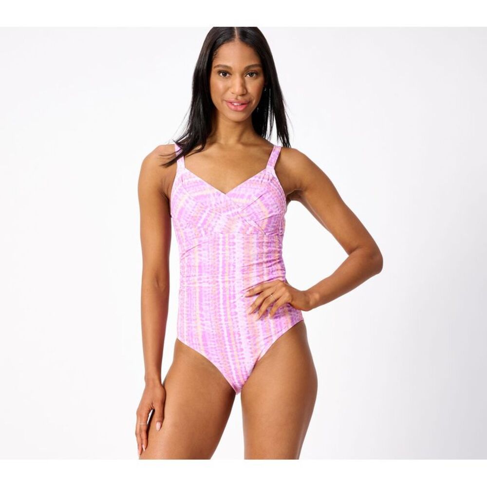 Isaac Mizrahi Live! Women's Swimsuit Sz 10 Bridgehampton Multi-colored